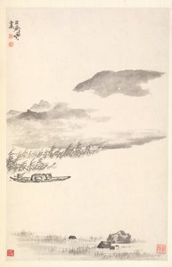 Paesaggio fluviale, 1788 da Min Zhen