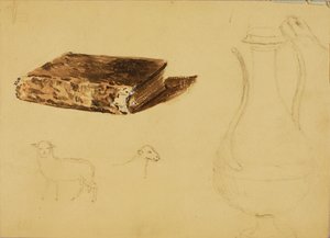 (Pecora, Vaso, Libro) Studi da Miner Kilbourne Kellogg