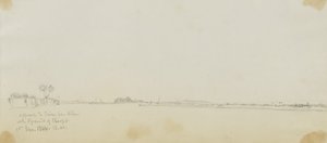 Avvicinamento al Cairo dal Nilo con la Piramide di Cheope da Miner Kilbourne Kellogg