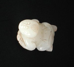 Figura di un ragazzo, Dinastia Ming (1368-1644) da Ming Dynasty Chinese School