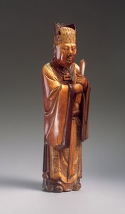 Figura di un ufficiale da Ming Dynasty Chinese School