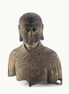 Testa e busto di un Lohan da Ming Dynasty Chinese School