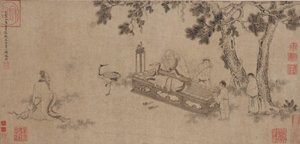 Laozi che consegna il Daodejing