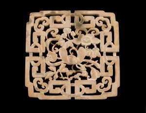 Placca (Pai) (giada) da Ming Dynasty Chinese School