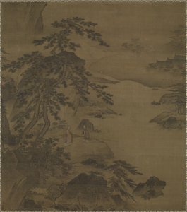 Visitando il Saggio al Fiume Wei, metà del XV secolo