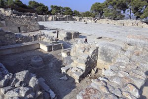 Sito archeologico minoico di Festo. Cortile centrale e 