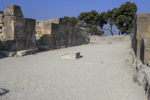 Sito archeologico minoico di Festo. I magazzini occidentali. Grande complesso dei magazzini del palazzo. Consiste nell
