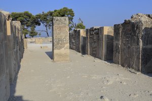 Sito archeologico minoico di Festo. I magazzini occidentali. Grande complesso dei magazzini del palazzo. Consiste nell