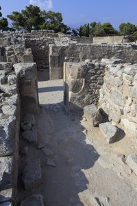 Sito archeologico minoico di Festo. I magazzini occidentali da Minoan