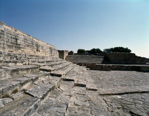 Veduta delle rovine di Festo, 2700-1200 a.C. da Minoan