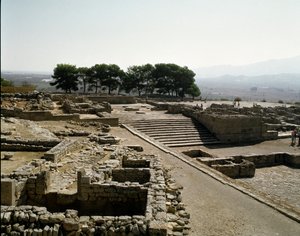 Vista delle rovine di Festo, 2700-1200 a.C.