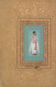 recto: Ritratto di Raja Suraj Singh Rathor, verso: Pagina di calligrafia..., recto: fine XVI secolo da Mir 