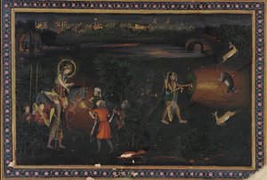 Caccia al cervo di notte