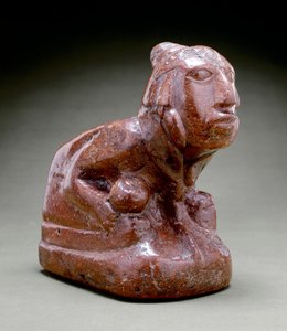 Pipa effigie umana, Cahokia, 1000-1300 da Mississippian culture
