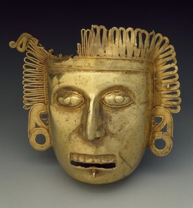 Maschera pettorale, periodo postclassico tardo, c.1350-1521 da Mixtec Mixtec