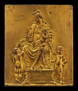 Madonna col Bambino in trono con due angeli
