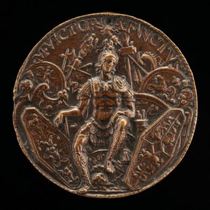 Marte circondato da trofei da Moderno