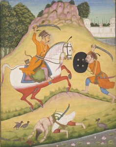 Nata Ragina: Folio da una serie ragamala Ghirlanda di Modi Musicali, 1714 da Mohamed