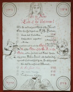 Carta del Tempio di Osiride No.4 dell