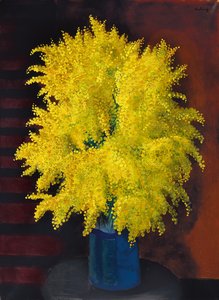 Bouquet di mimose, 1930 circa (olio su tela)
