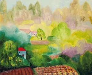 Paesaggio a Saint Tropez da Moise Kisling