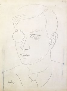 Ritratto di Tristan Tzara; Ritratto di Tristan Tzara da Moise Kisling