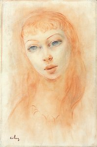 Ritratto di donna (olio su tela) da Moise Kisling