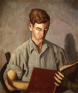 Un ragazzo che legge da Moise Kisling