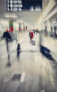 Flusso aeroportuale astratto da Molly Fu APA
