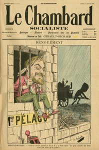 Illustrazione di Moloch per la copertina di Le Chambard socialiste, n. 59
