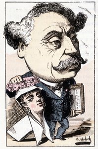 Caricatura di Alexandre Dumas Figlio, di Moloch