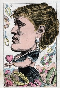Ritratto di Gabrielle Maria Krauss cantante austriaca (1842-1906)