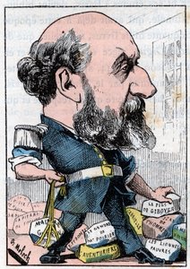 Ritratto di Guillaume Victor Augier (1820-1889) drammaturgo francese