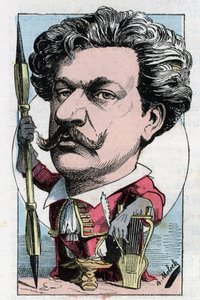 Ritratto di Louis Alexandre Gosset de Guines detto Andre Gill (1840-1885) poeta e pittore francese in 