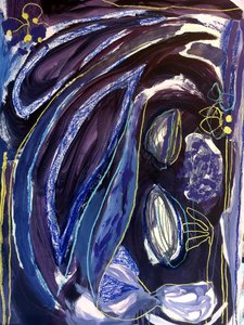 Astrazione blu intenso da Monika Riethmueller