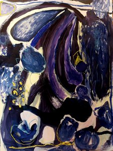 Astrazione blu intenso da Monika Riethmueller