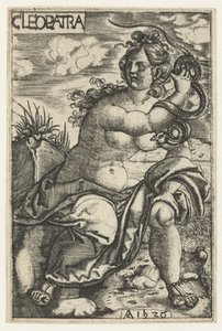 Cleopatra con serpente da Monogrammist AC