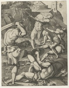 Combattimento tra cinque soldati romani