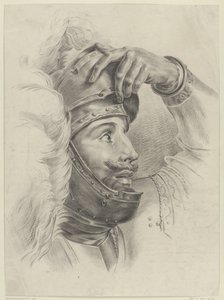 Testa di un cavaliere, a destra da Monogrammist AC