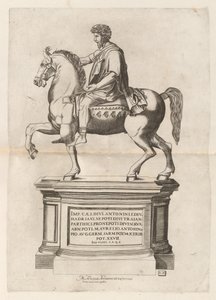Statua Equestre di Marco Aurelio da Monogrammist CB after Nicolaus Beatrizet