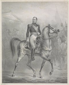 Ritratto equestre di Guglielmo I Federico, re dei Paesi Bassi da Monogrammist CM (Nederland)