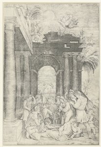 Adorazione dei pastori da Monogrammist HFE