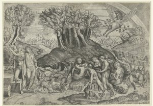 Monte Parnaso dedicato ad Apollo e alle muse da Monogrammist HFE