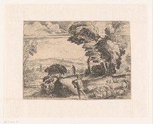 Paesaggio con pastori