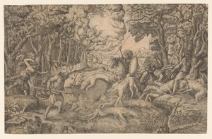 Caccia al cinghiale calidonio