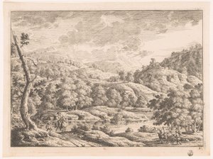 Paesaggio con pastore da Monogrammist MEG