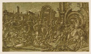 Il massacro degli innocenti dopo Raffaello da Monogrammist NDB