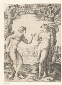 La caduta di Adamo ed Eva presso l