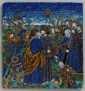 Placca con Il tradimento di Cristo, francese, 15° secolo da Monvaerni