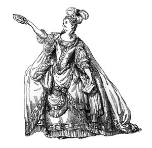 Costume dal teatro francese, 1885